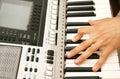 Keyboards player Royalty Free Stock Photo