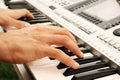 Keyboards player Royalty Free Stock Photo