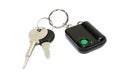 Keychain with button for calling security. Button for fast mobile help.