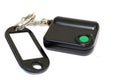 Keychain with button for calling security. Button for fast mobile help.