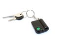 Keychain with button for calling security. Button for fast mobile help.