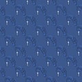 Keychain and Car Key vector Rental blue seamless pattern