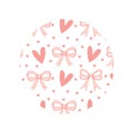 Keychain svg, Coquette bow valentine, Key chain Pattern, Key Ring Pattern, Key Ring, Round Pattern, Circle Patterns