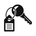 Keychain Vector Icon which can easily modify or edit