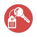 Keychain  Vector Icon which can easily modify or edit Royalty Free Stock Photo