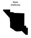 Keyes outline map Royalty Free Stock Photo