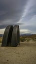 Keyhole of the desert is an installation at Desert X 2023 in the Coachella Valley around Palm Springs.