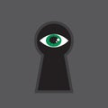 Keyhole Eye Royalty Free Stock Photo