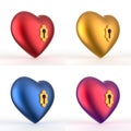 Keyhole Heart 3D Set 2