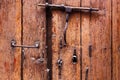 keyhole and heck of wooden door