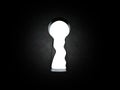 Keyhole high resolution 3d illustration Royalty Free Stock Photo