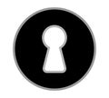 Round keyhole icon