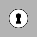 Keyhole icon vector Royalty Free Stock Photo