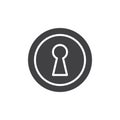 Keyhole icon vector