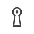 Keyhole Icon Vector Royalty Free Stock Photo