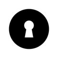 Keyhole icon on white background