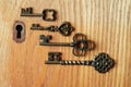 Keyhole With Keys Royalty Free Stock Photo