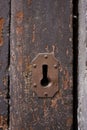 Keyhole of old doorlock