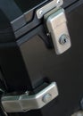 Keyhole security lock on the box Royalty Free Stock Photo