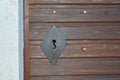 Keyhole of a wooden door