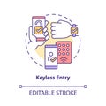 Keyless entry concept icon