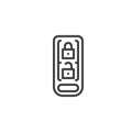 Keyless Entry Lock line icon