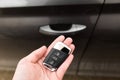 Keyless remote control system of a modern car - Image Royalty Free Stock Photo
