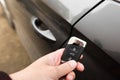 Keyless remote control system of a modern car - Image Royalty Free Stock Photo