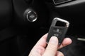 Keyless remote control system of a modern car - Image Royalty Free Stock Photo