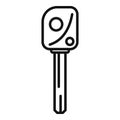 Keyless smart icon outline vector. Car remote