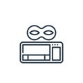 keylogger icon vector from cyber security concept. Thin line illustration of keylogger editable stroke. keylogger linear sign for