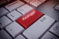 Keylogger key 3d rendering Royalty Free Stock Photo