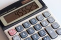 Keypad calculator with computing Royalty Free Stock Photo