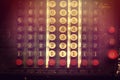 Keypad of calculator vintage. Royalty Free Stock Photo