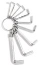 Keyring of hex allen keys Royalty Free Stock Photo