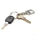 Keyring isolated on white background Royalty Free Stock Photo