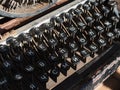 keys of an antique typewriter Royalty Free Stock Photo