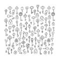 Keys collection, sketch for your design