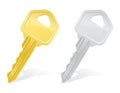 Keys door lock illustration Royalty Free Stock Photo