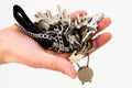 Keys in hand Royalty Free Stock Photo