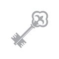 Key icon on white background for graphic and web design, Modern simple vector sign. Internet concept. Trendy symbol for website Royalty Free Stock Photo