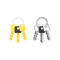 Keys on key ring illustration. Royalty Free Stock Photo