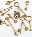 Keys and lock Royalty Free Stock Photo
