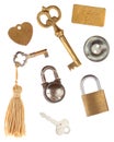 Keys Locks Tags Royalty Free Stock Photo