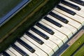 Keys old piano Royalty Free Stock Photo