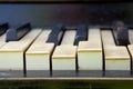 Keys old piano Royalty Free Stock Photo