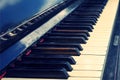 Keys of old vintage piano Royalty Free Stock Photo