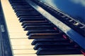 Keys of old vintage piano Royalty Free Stock Photo