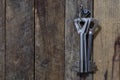 Keys to the front door of the house. Various accessories needed Royalty Free Stock Photo