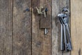 Keys to the front door of the house. Various accessories needed